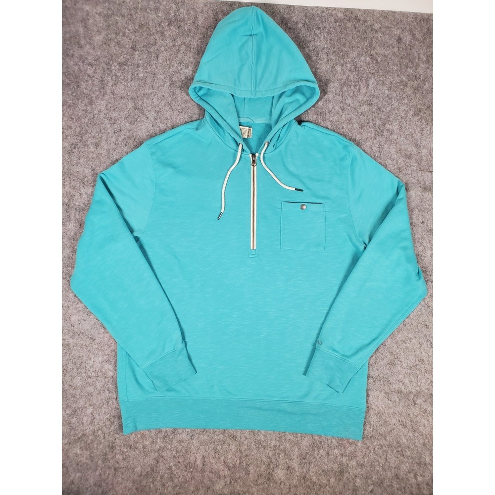 L.L. Bean Full Zip Hoodie‎ Slightly Fitted Sweatshirt Mens Size Large Light Blue